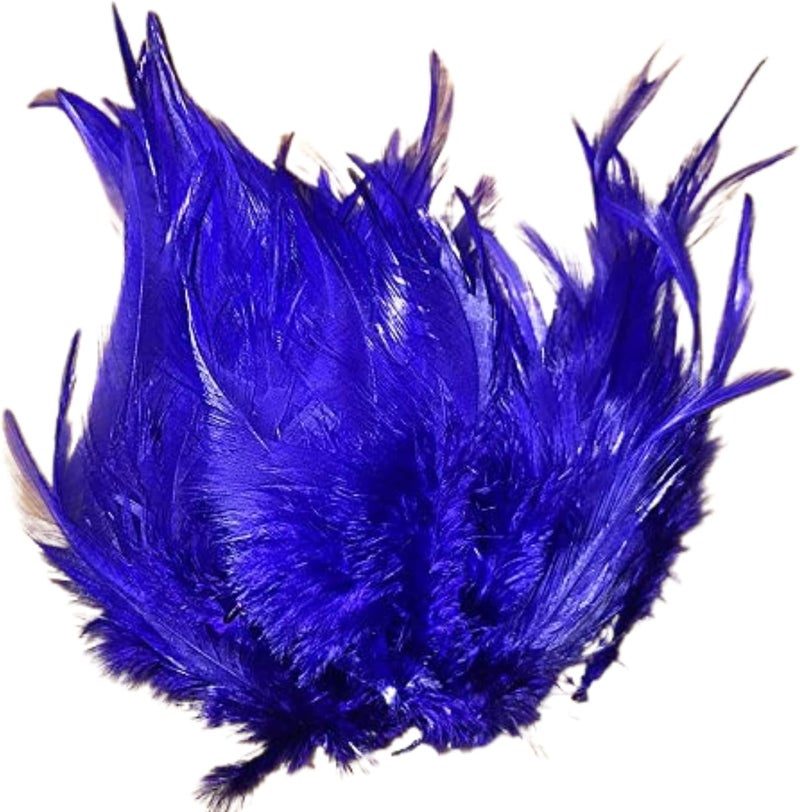 Saddle Hackle Fly Tying Materials - Natural Feathers for Wet Flies, Rooster Feathers, Hair Feathers for Crafts, Fly Tying Kit - Small Feathers Combo Pack of Steelhead Colored Feathers